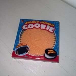 Jiggly Jumbo Squishy Golden and White Sandwich Squishy Cookie